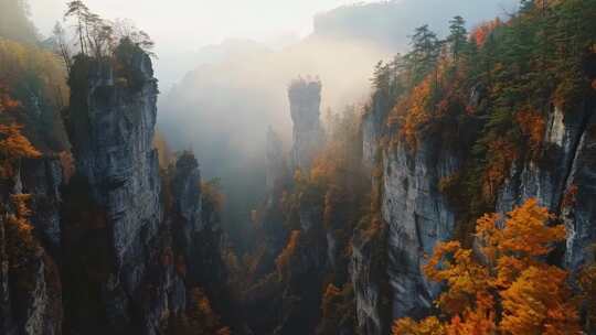 秋天武陵源风景