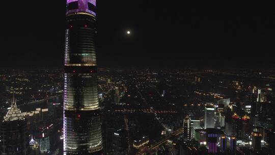 上海外滩夜景4K航拍6