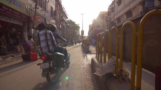 印度瓦拉纳西街头视频素材模板下载