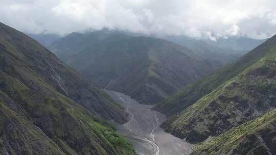 4K云南东川东川泥石流大山美景。