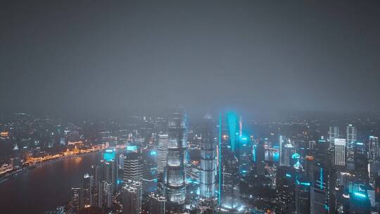 上海夜景航拍风光合集
