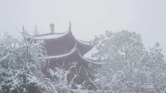 成都龙泉山森林公园下雪