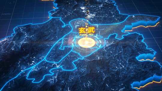 原创【南京】地图辐射AE模板