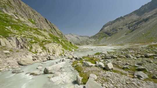 瑞士，平原，岩石，砾石
