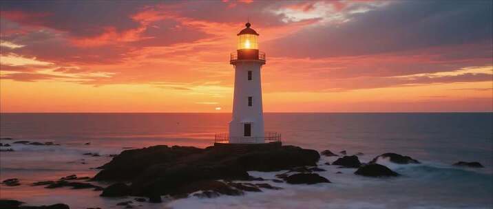 海洋与灯塔的宁静风暴之歌