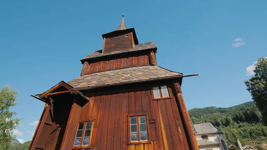 挪威托尔波镇一座令人惊叹的古老建筑
