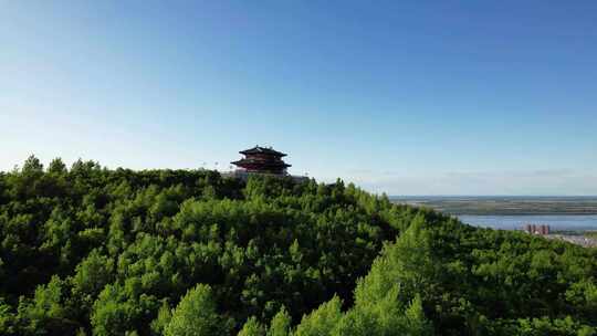 黑龙江抚远东极阁大景高清