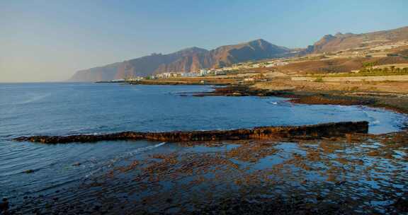 海岸，海洋，山脉，悬崖