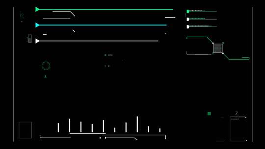 HUD智能大数据面板特效合成未来科技视频素材模板下载