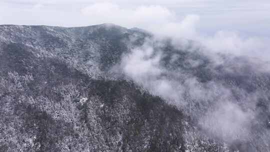 山间雾凇 雪 云雾缭绕