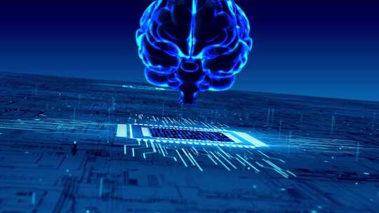 人工智能科技大脑线路视频素材模板下载