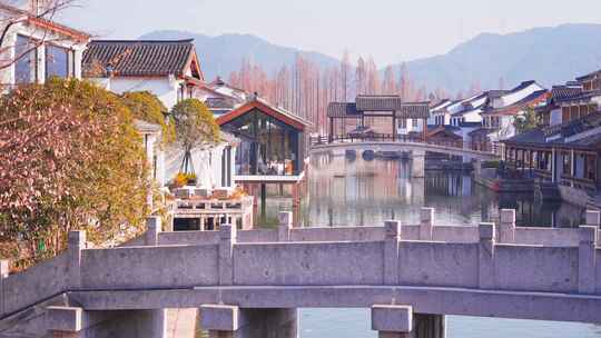 杭州湘湖水街湘湖越界建筑风景