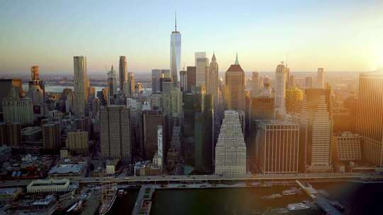 美国纽约地标建筑航拍