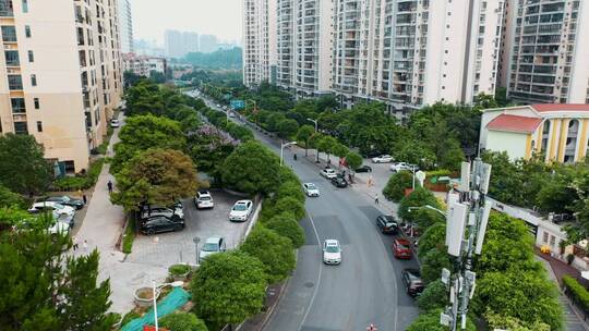 城市街道航拍