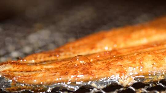 蒲烧鳗鱼 日式 美食 日式烤鳗鱼2视频素材模板下载