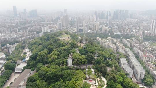 航拍福建福州乌山4A景区视频素材模板下载