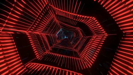 红色动感隧道背景素材