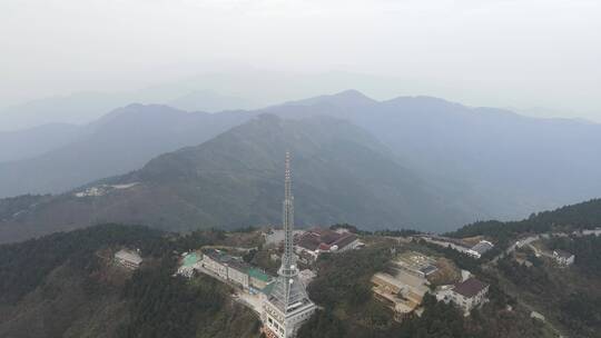 航拍湖南南岳衡山5A景区