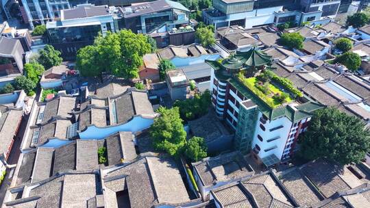 三坊七巷历史文化街区景区航拍景点福州鼓楼