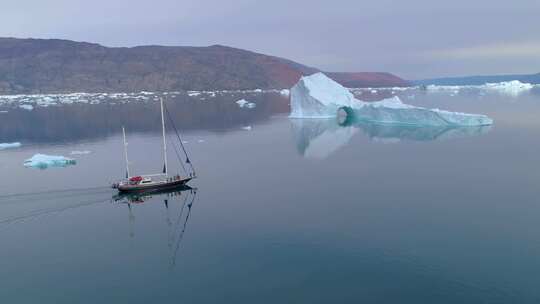 格陵兰岛海洋冰川