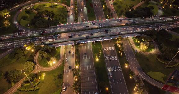 广东省东莞市城市风光航拍