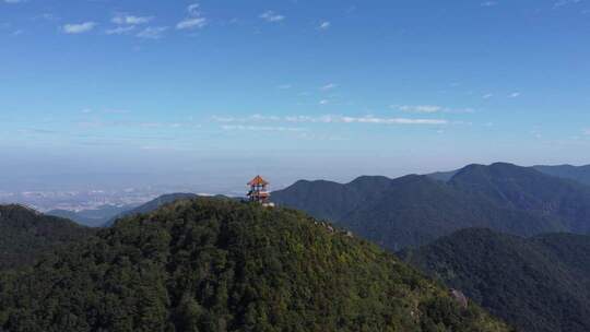 航拍广东东莞海拔最高的建筑物