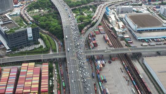 深圳盐田港视频素材模板下载