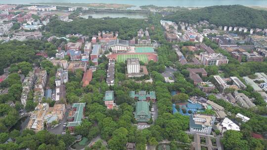 湖南长沙城市风光地标建筑航拍