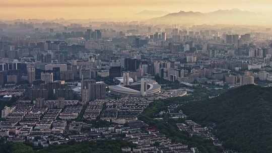 2024杭州黄龙体育中心航拍