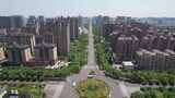 航拍河南许昌大景许昌城市建设高清在线视频素材下载