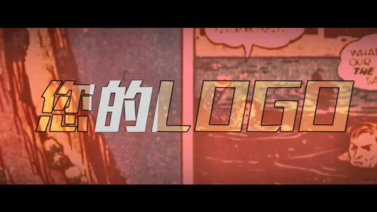 漫威经典超级英雄影视翻页电影LOGO片头开场