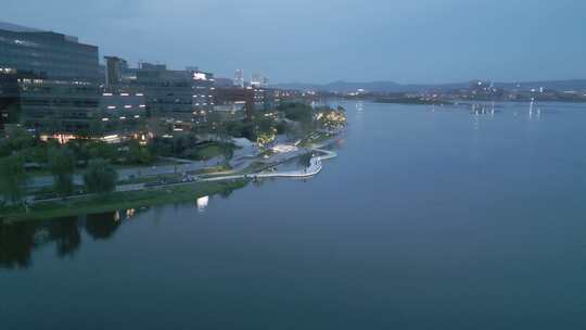 天府新区 兴隆湖 城市 湖景 湖岸