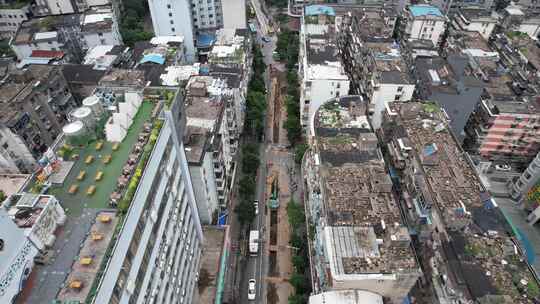 河南平顶山城市风光航拍