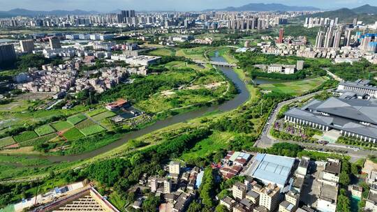 深圳市坪山河航拍