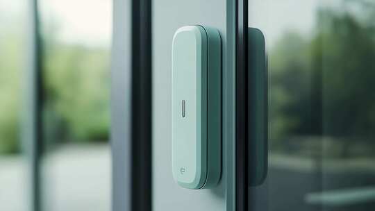 智能门窗传感器特写现代科技
