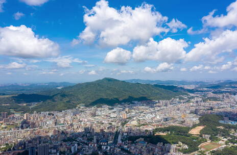 深圳龙华阳台山公园高空延时