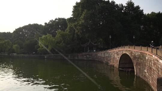 杭州西湖风景区西泠桥风景