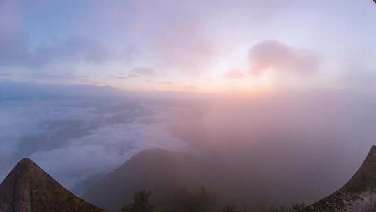 巫山望天坪日出，巫山文峰景区，巫山云雨