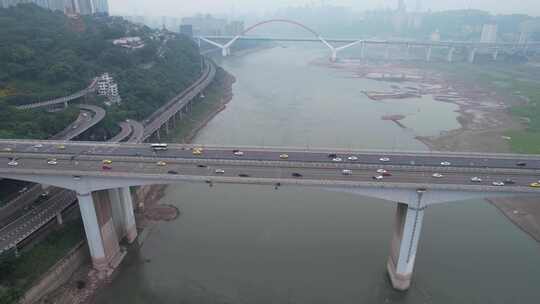 重庆渝中区城市建筑航拍