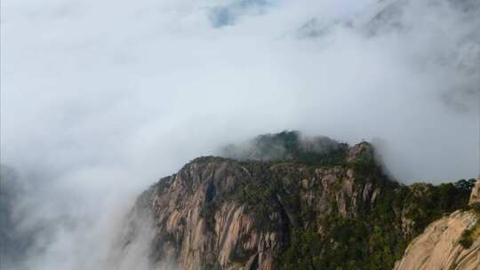 黄山云海航拍延时风景视频素材