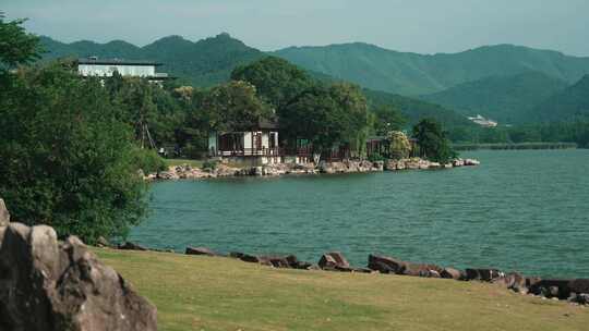 宁波东钱湖傍晚风光