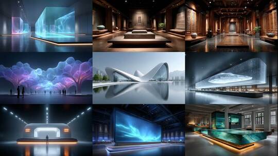 光影艺术空间探索文化魅力新视界高清在线视频素材下载