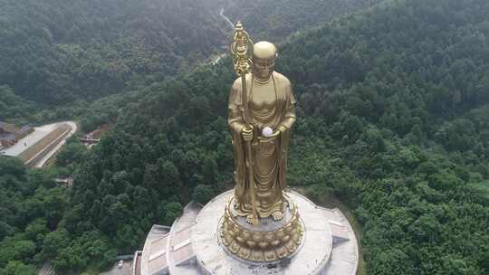 九华山风景区大愿文化园99米地藏王菩萨圣像