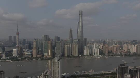上海航拍陆家嘴