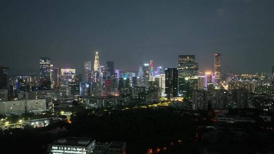 深圳 深圳夜景 夜景 航拍 科技园