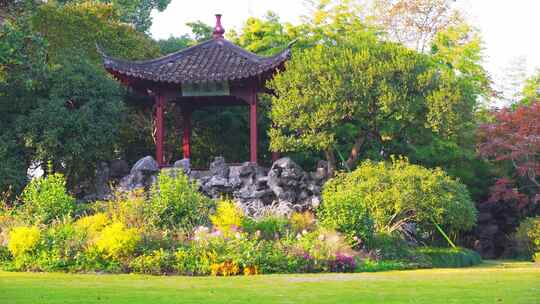 中国园林中式庭院风景