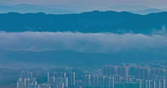 5K航拍广东南岭山脉航拍韶关丹霞山