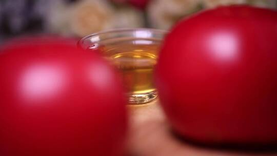 西红柿番茄榨汁番茄汁蔬果汁健康