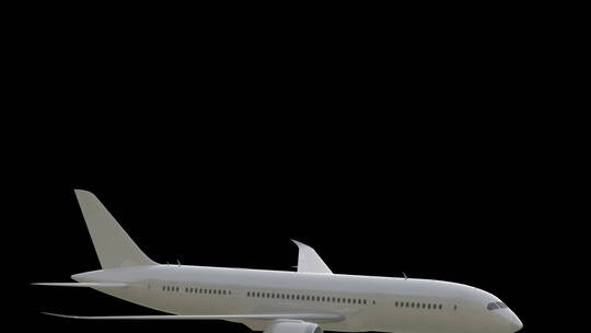 三维飞机动画带通道叠加绿幕视频素材3视频素材模板下载