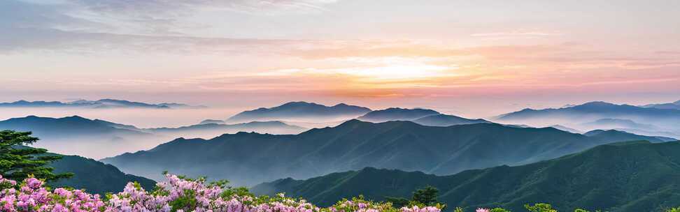 祖国山河自然风光延时